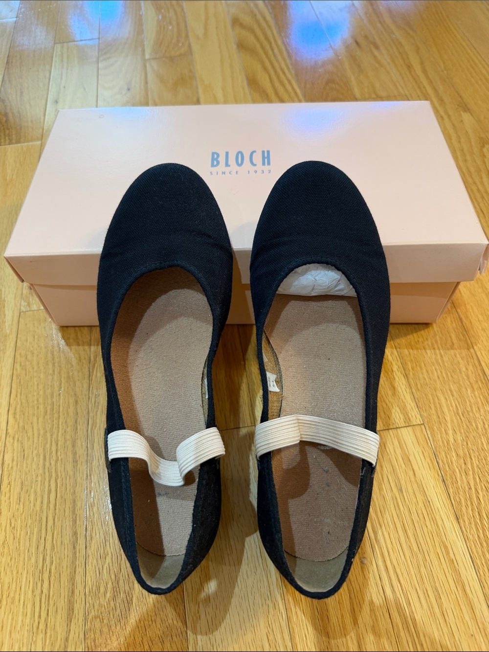 Bloch S0315L - Karacta Flat .75" Character Shoe Ladies Size 5.5